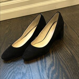 Cole Haan Black Suede Heels